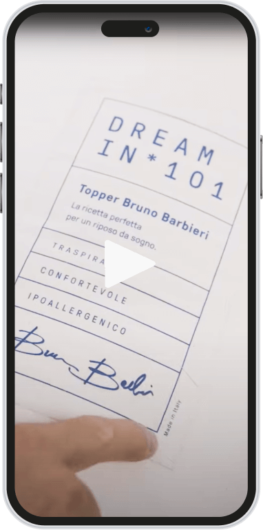 Topper Bruno Barbieri: la ricetta perfetta per un riposo da sogno.